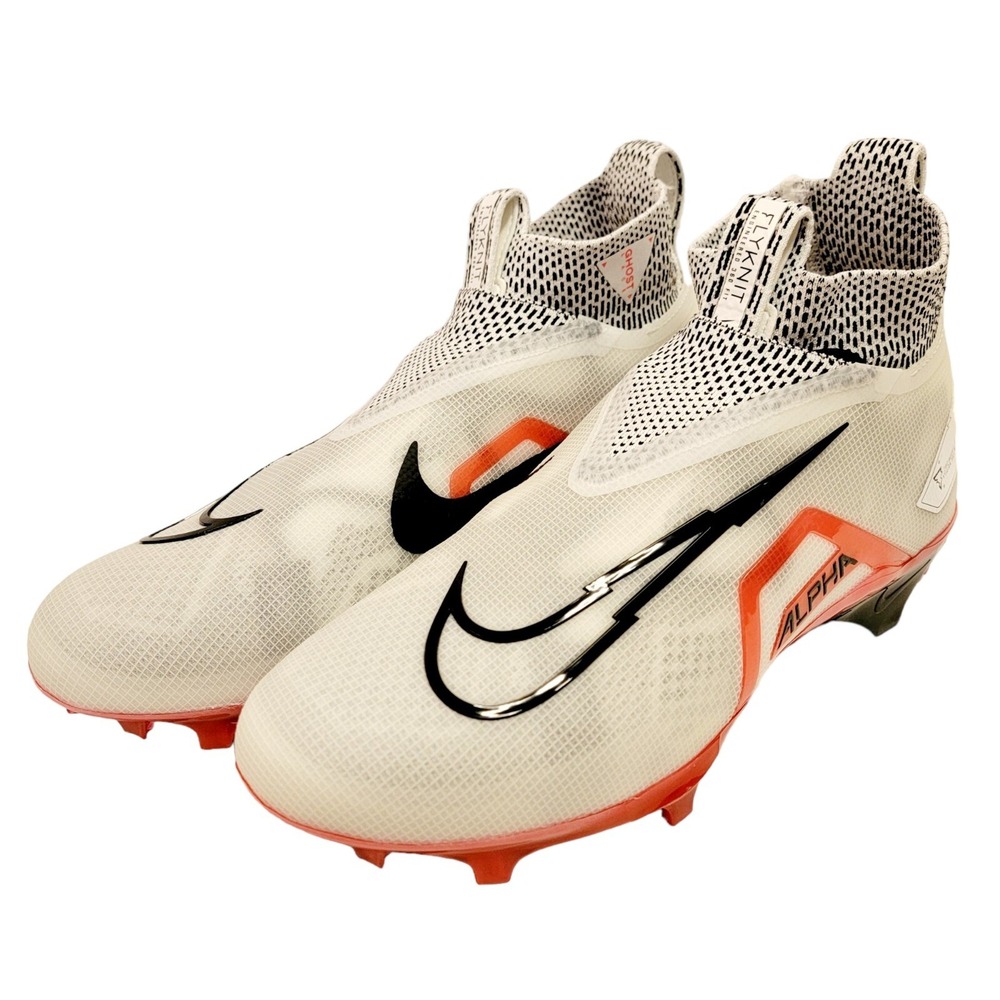 Men's Nike Alpha Menace Elite 3 Football Cleats Red White Sz 10 CT6648-103
